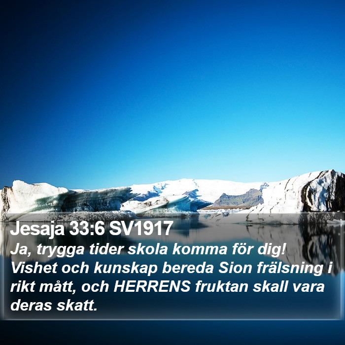 Jesaja 33:6 SV1917 Bible Study