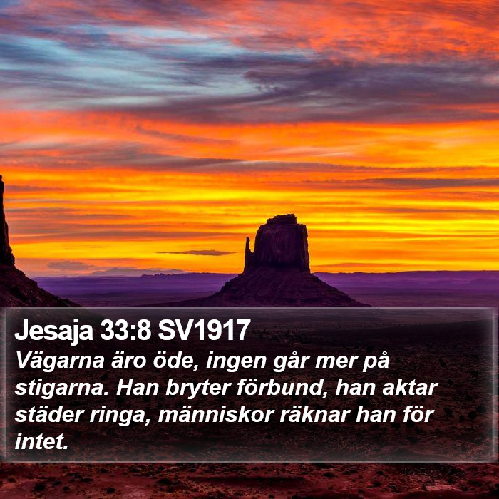 Jesaja 33:8 SV1917 Bible Study