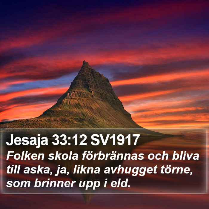 Jesaja 33:12 SV1917 Bible Study