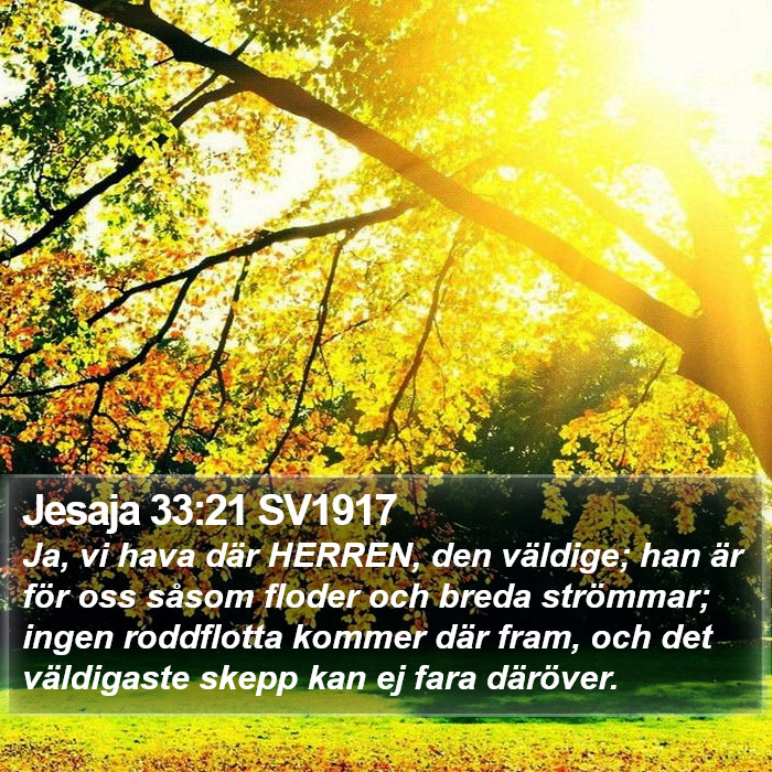 Jesaja 33:21 SV1917 Bible Study