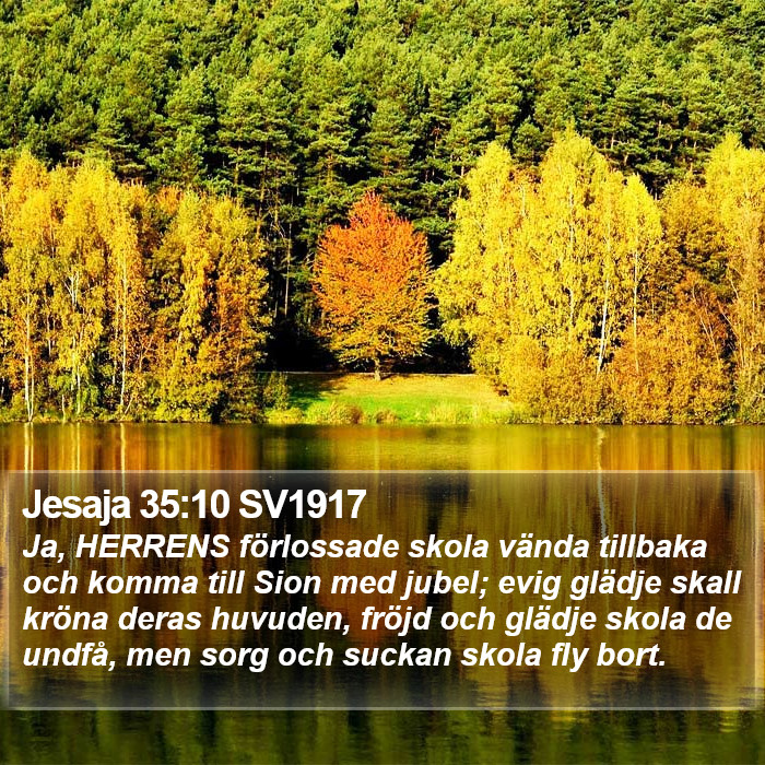 Jesaja 35:10 SV1917 Bible Study