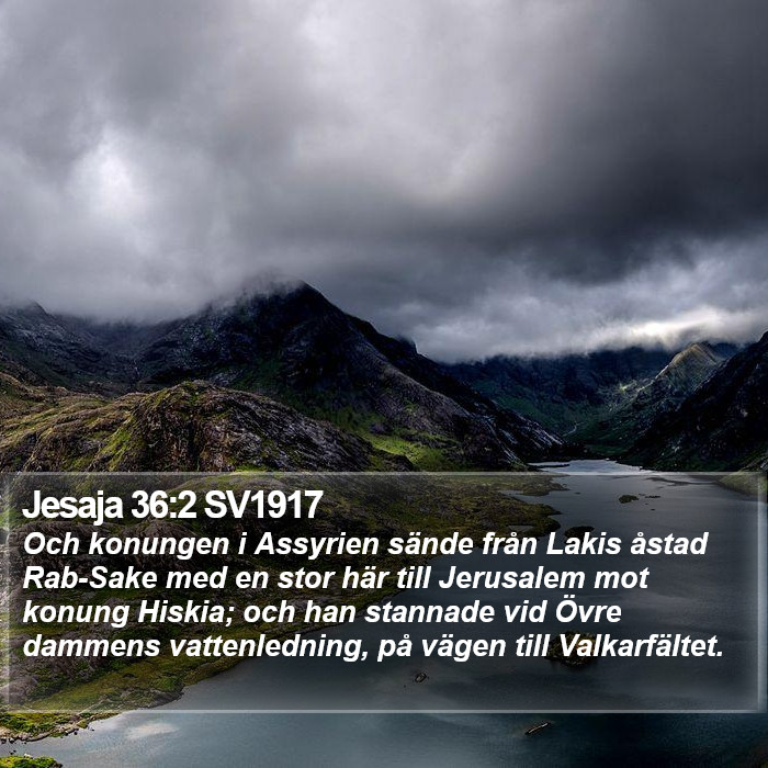 Jesaja 36:2 SV1917 Bible Study