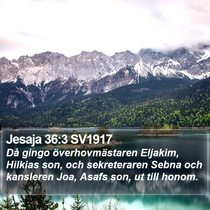 Jesaja 36:3 SV1917 Bible Study