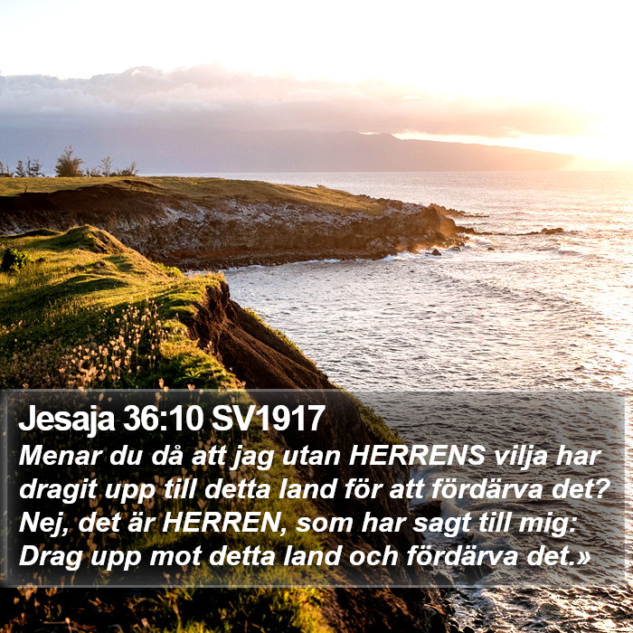 Jesaja 36:10 SV1917 Bible Study