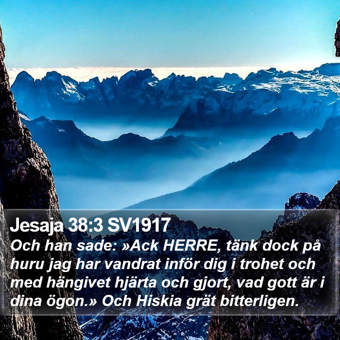 Jesaja 38:3 SV1917 Bible Study