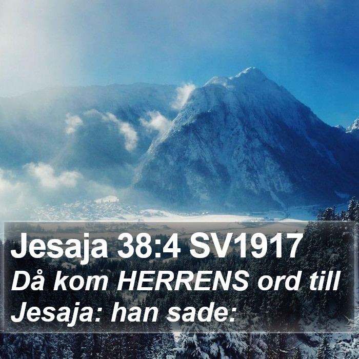 Jesaja 38:4 SV1917 Bible Study