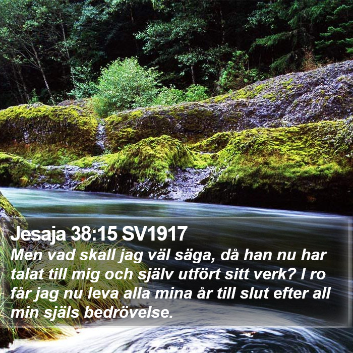 Jesaja 38:15 SV1917 Bible Study