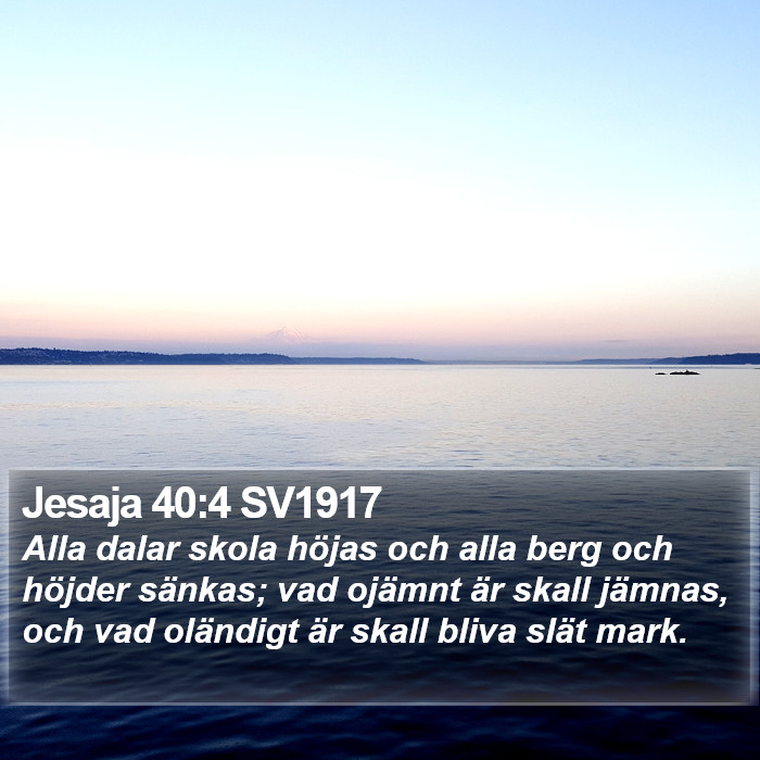 Jesaja 40:4 SV1917 Bible Study