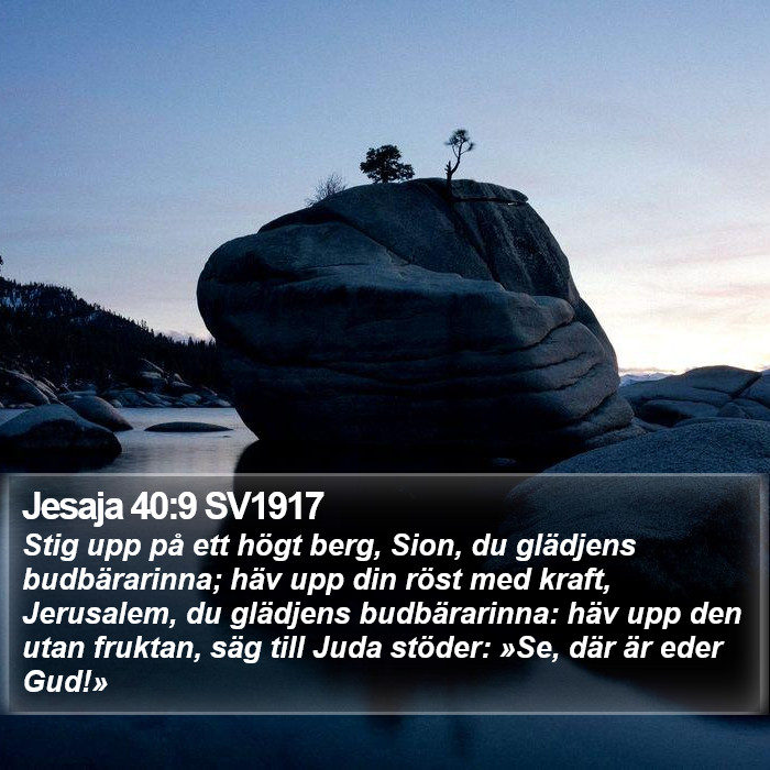 Jesaja 40:9 SV1917 Bible Study