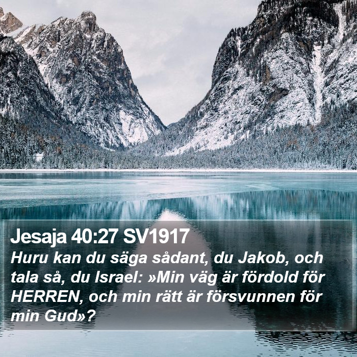 Jesaja 40:27 SV1917 Bible Study