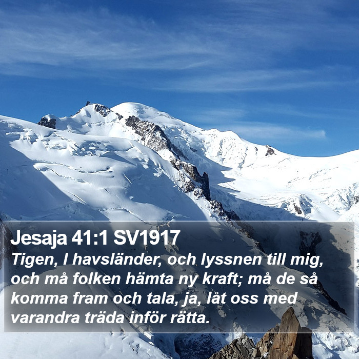 Jesaja 41:1 SV1917 Bible Study