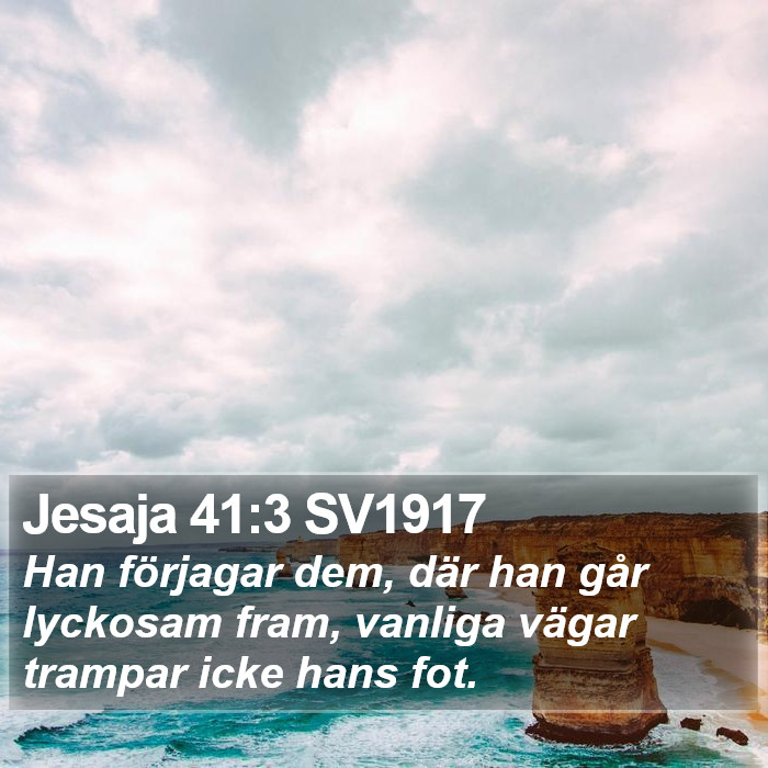 Jesaja 41:3 SV1917 Bible Study