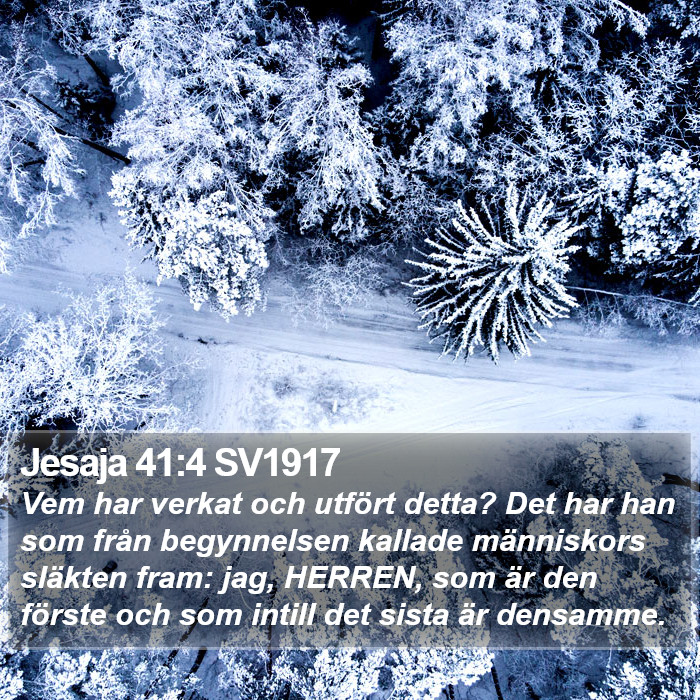 Jesaja 41:4 SV1917 Bible Study