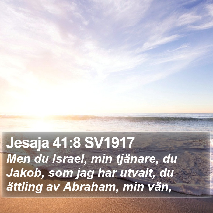 Jesaja 41:8 SV1917 Bible Study