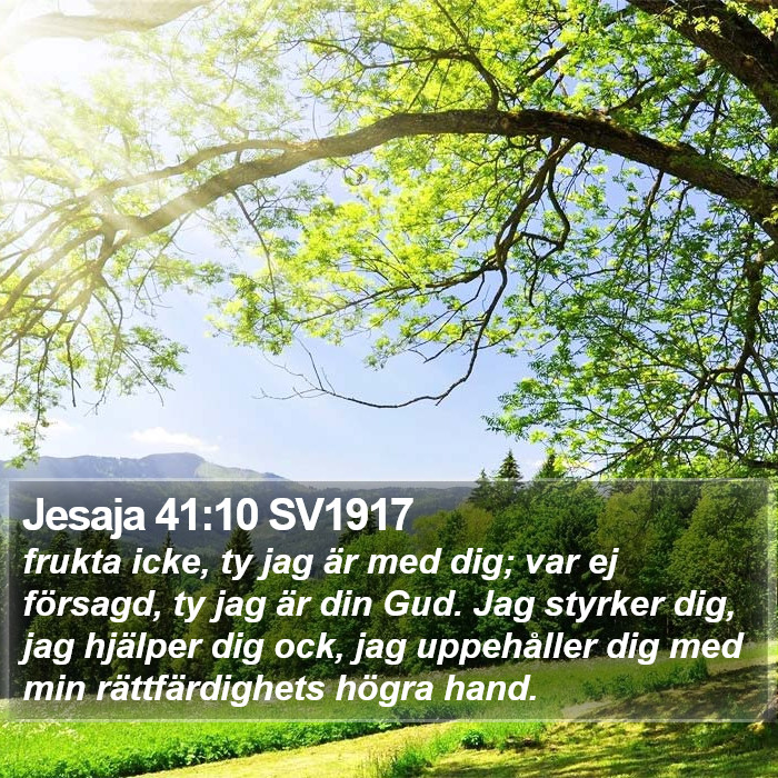 Jesaja 41:10 SV1917 Bible Study