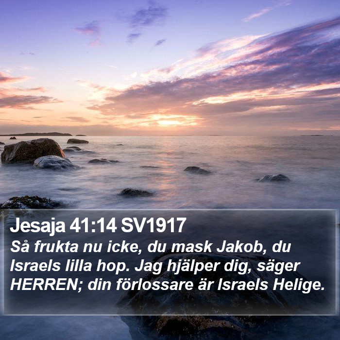 Jesaja 41:14 SV1917 Bible Study