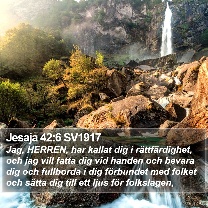 Jesaja 42:6 SV1917 Bible Study