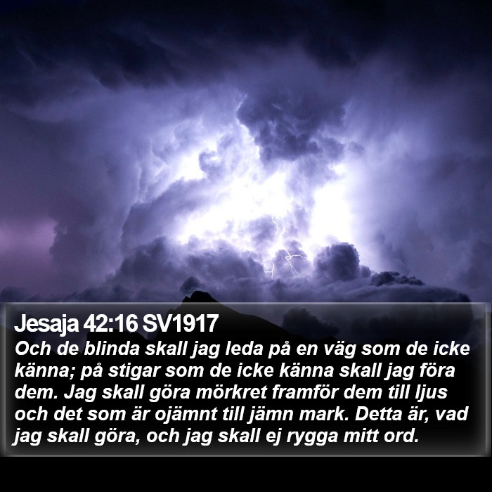 Jesaja 42:16 SV1917 Bible Study