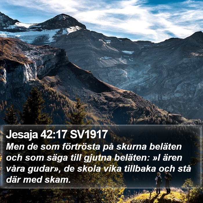 Jesaja 42:17 SV1917 Bible Study
