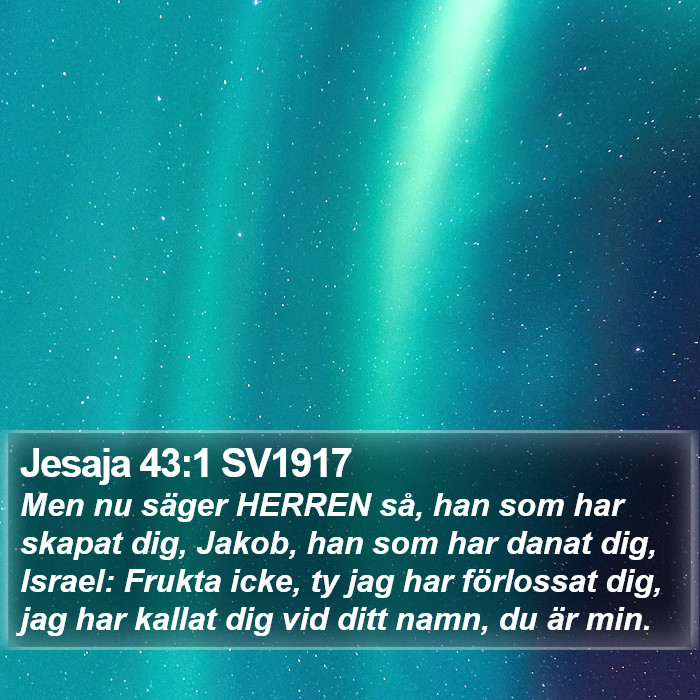 Jesaja 43:1 SV1917 Bible Study