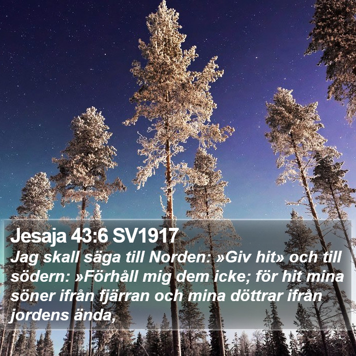 Jesaja 43:6 SV1917 Bible Study