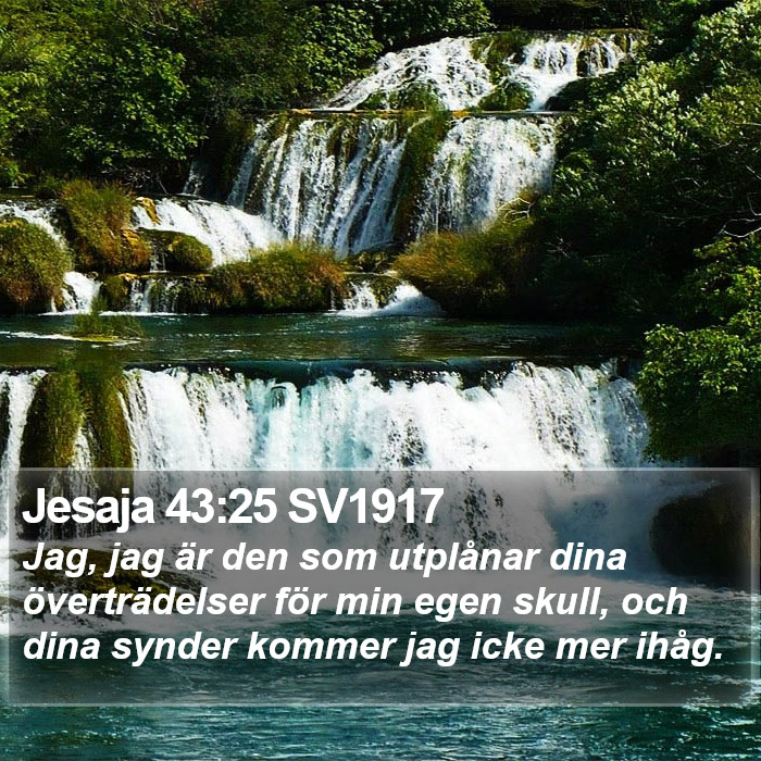 Jesaja 43:25 SV1917 Bible Study