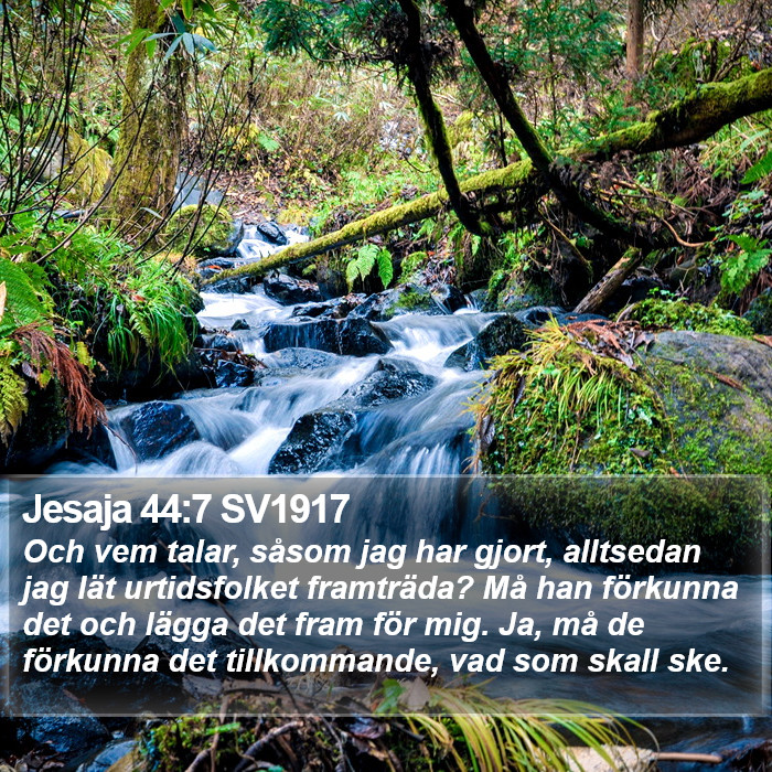 Jesaja 44:7 SV1917 Bible Study