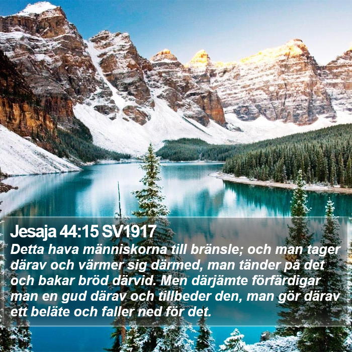 Jesaja 44:15 SV1917 Bible Study