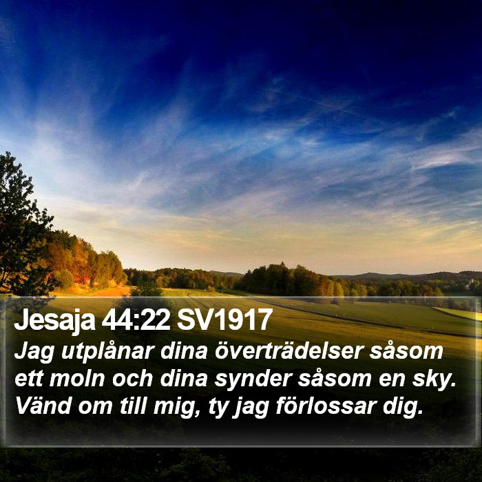 Jesaja 44:22 SV1917 Bible Study