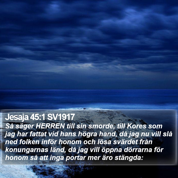 Jesaja 45:1 SV1917 Bible Study