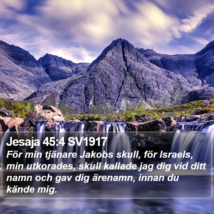 Jesaja 45:4 SV1917 Bible Study