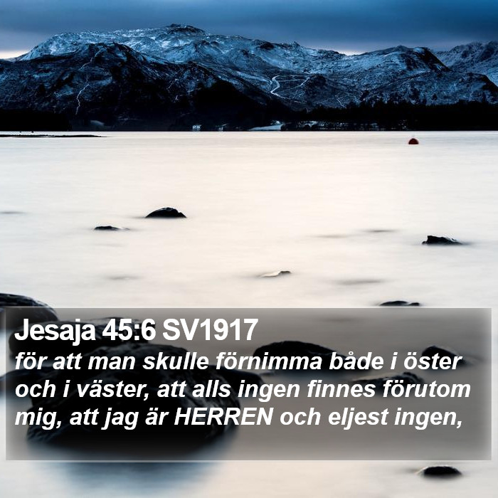 Jesaja 45:6 SV1917 Bible Study