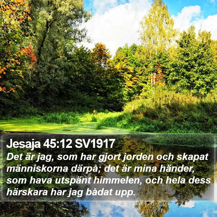 Jesaja 45:12 SV1917 Bible Study