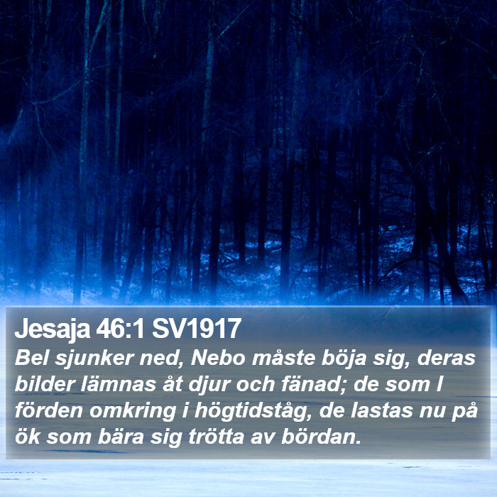 Jesaja 46:1 SV1917 Bible Study