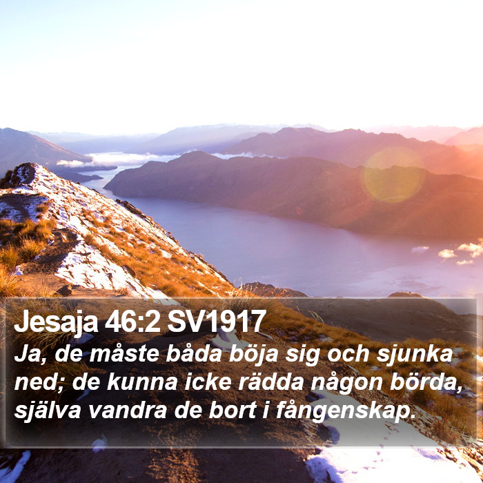 Jesaja 46:2 SV1917 Bible Study