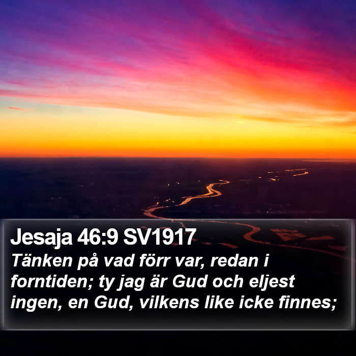 Jesaja 46:9 SV1917 Bible Study