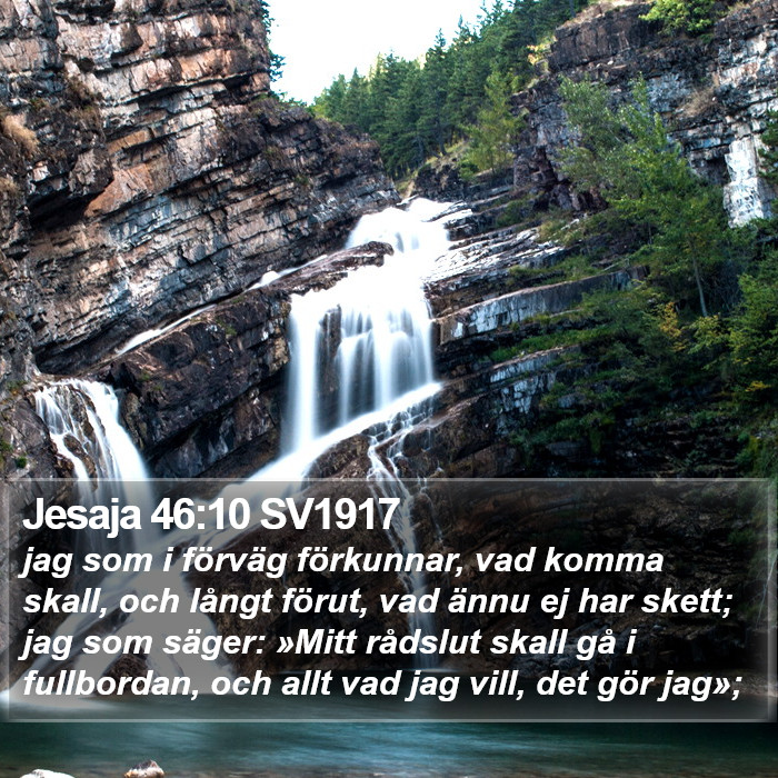 Jesaja 46:10 SV1917 Bible Study