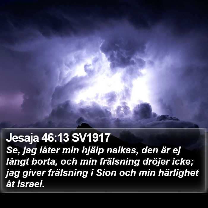 Jesaja 46:13 SV1917 Bible Study