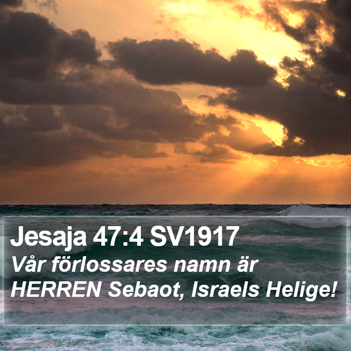 Jesaja 47:4 SV1917 Bible Study