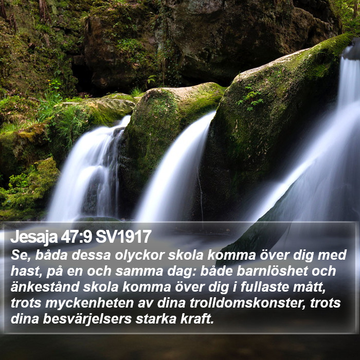 Jesaja 47:9 SV1917 Bible Study