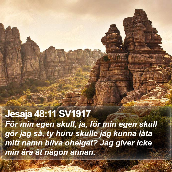 Jesaja 48:11 SV1917 Bible Study