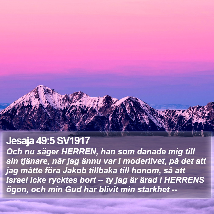 Jesaja 49:5 SV1917 Bible Study