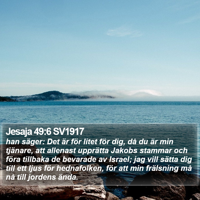 Jesaja 49:6 SV1917 Bible Study