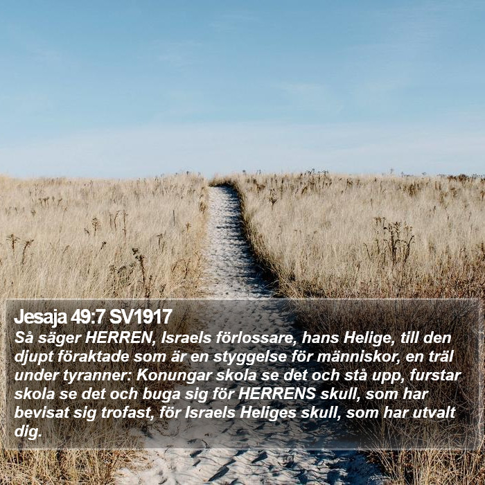 Jesaja 49:7 SV1917 Bible Study