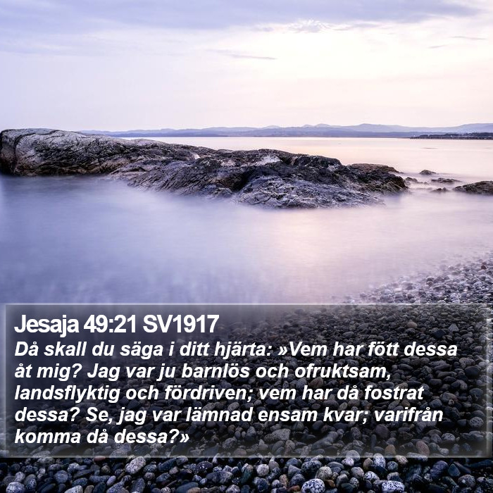 Jesaja 49:21 SV1917 Bible Study