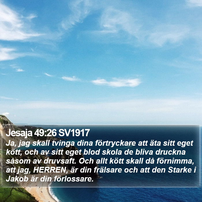 Jesaja 49:26 SV1917 Bible Study