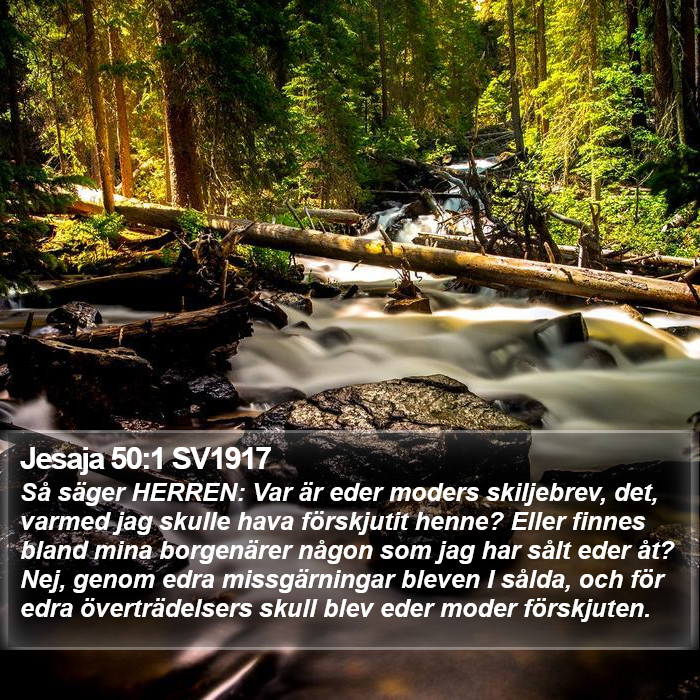 Jesaja 50:1 SV1917 Bible Study