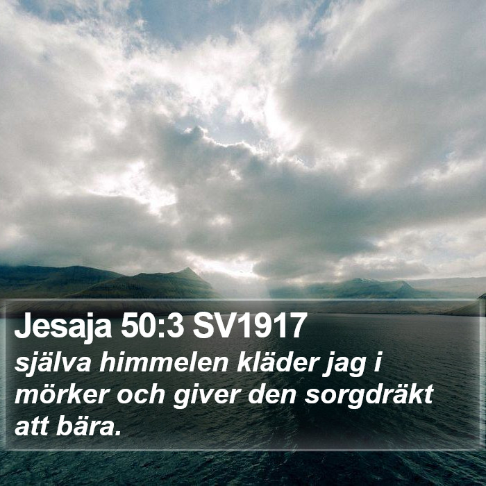 Jesaja 50:3 SV1917 Bible Study