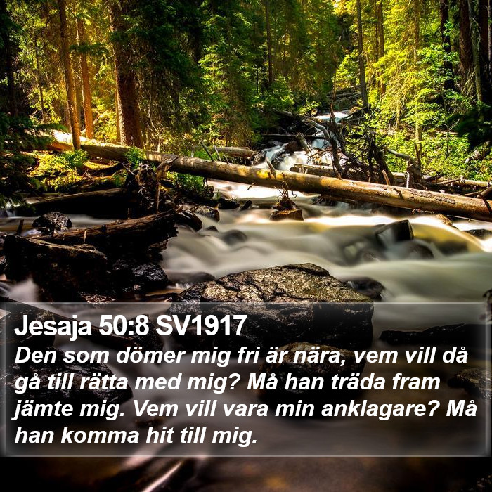 Jesaja 50:8 SV1917 Bible Study