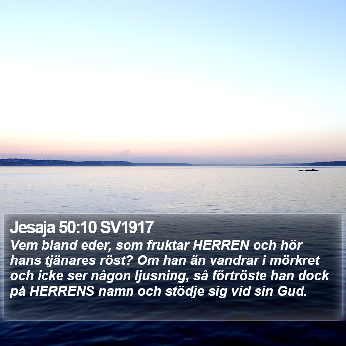 Jesaja 50:10 SV1917 Bible Study